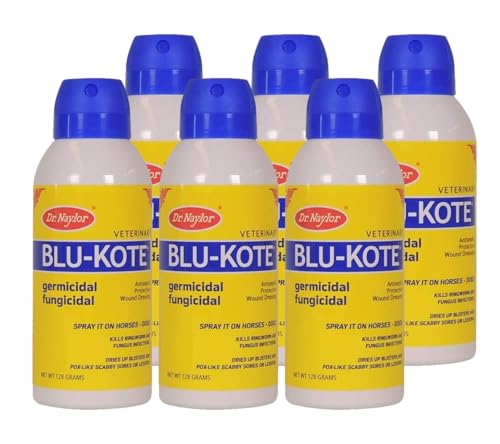 Dr. Naylor FA Dressing Blu-Kote Aerosol (4.5 oz.) -Fast Drying Antiseptic Wound Dre Pack of 6