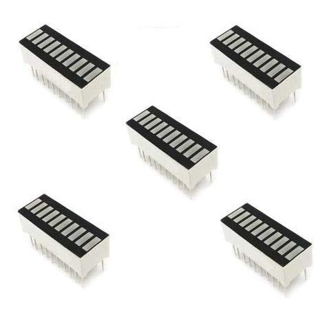 Electrobot 10 Segment Super Bright Red LED Bar Graph for DIY Projects (5 Pcs) (B07SJ63RYT) Amazon Price History, Amazon Price Tracker