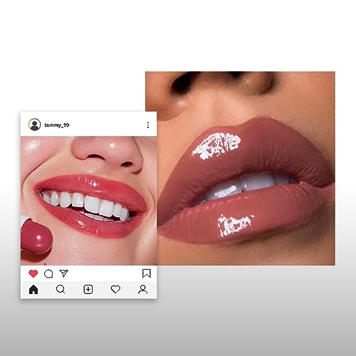 Nude Lip Gloss, Natural Lipgloss Lipsticks for Women Long Lasting, Moisturizing Lipstick Lip Tint Lip Plumper, Hydrating Lip Stain Plumping Clear Lip Gloss - Image 8