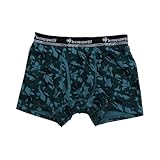 le coq sportif (ルコックスポルティフ) メンズ ボクサーパンツ 綿混 前開き Lサイズ リーフ柄 グリーン 572