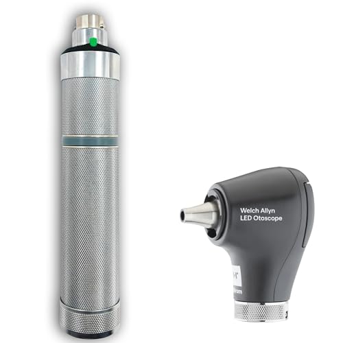 Image of OTICA Welch Allyn 3.5V LED MacroView Otoscope Set | LED MacroView fiber optic otoscope rechargeable set with complete accessories and hard carrying case.