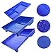 WOONEKY 3pcs Multi-Purpose Paint Trays Tuning Tool for Easy Pigment Mixing and Brush Storage Random Style