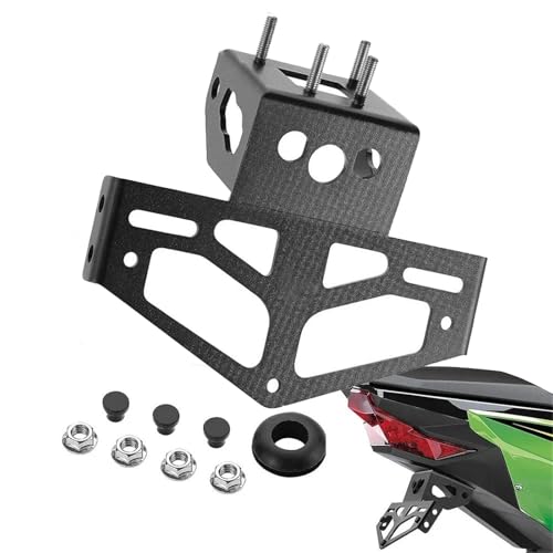 Support de montage premium pour plaque Kawasaki Z400 et Ninja 400 finition épurée