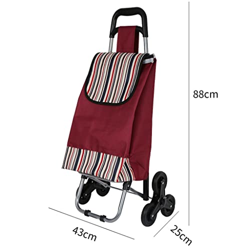YBYWL Faltbarer Einkaufstrolley, mit Rollen, Leichter Einkaufswagen Stabil und Robust großer Transportwagen Aluminium… – Bild 4
