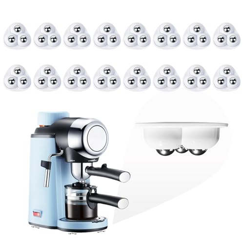 Image of Self Adhesive Appliance Sliders 32 Pack Kitchen & Furniture Rollers | Move Small Appliances Easily 360 Glide No Tools Peel Stick 12lbs Per Wheel