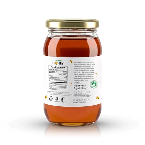 Image of Natureland Organics Honey 500 Gm - Pure - Natural - Organic Honey