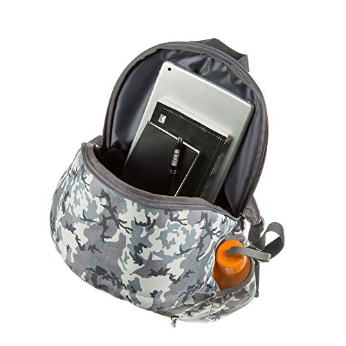 Image of ZIPIT Grillz Backpack for Kids with Extra Side Pocket, Camo Grey