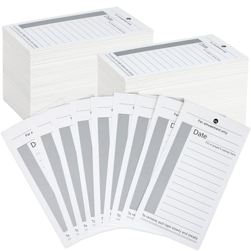 200 Packs 10 Line Sports Strip Cards Super Football Bowl Pool Cards No-Repeat Football Strip Cards Scratch off Betting Cards Football Scratch Cards for Soccer Baseball Volleyball Football Party Favors