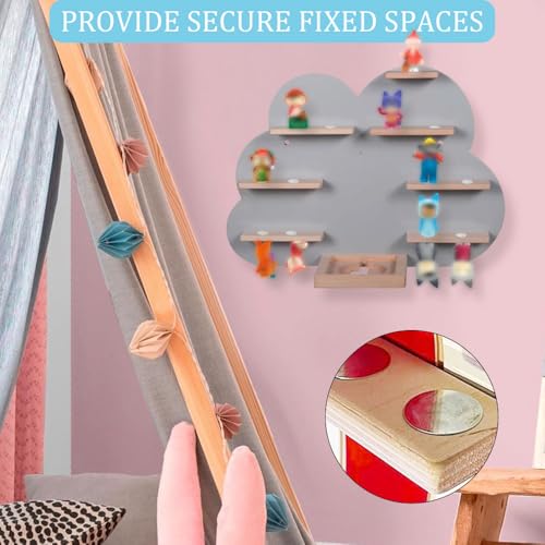 Image of Self-Adhesive Metal Plates for Tonie Figure, 50 Strong Magnetic Base Discs for DIY Display Shelves, Collectible Figures Storage, Kids' Room Decor and Organization