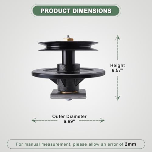 AEFHKM 99-3877 Replace 100-3976 Spindle Assembly Fits for Toro 52 Z Master Z149 Z150 Z153 with 52" Lawn Mower Deck by AEFHKM - Used condition - Image 3