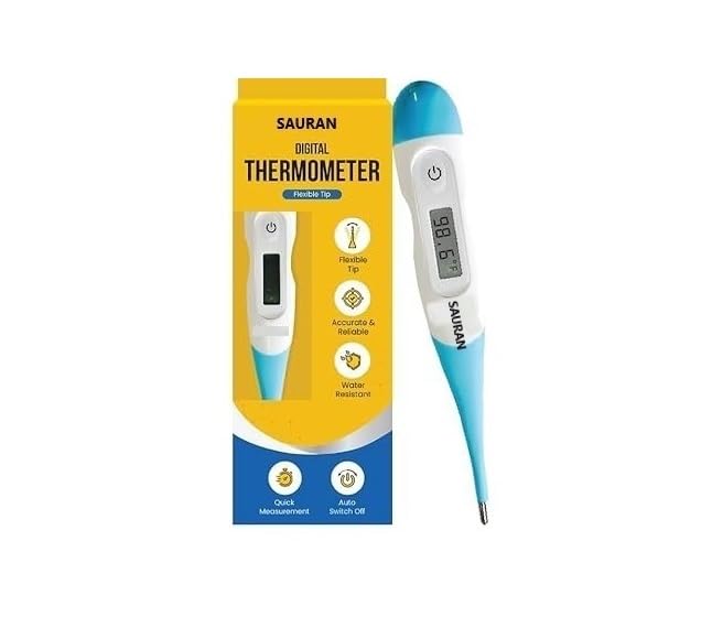 SAURAN Digital Thermometer Water Resistant For Easy Cleaning-picture-24