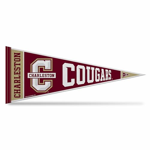 Rico Industries NCAA Charleston Cougars 12 x 30 Felt Wall Dcor Pennant - Great for Home/Bed Room/Man Cave Dcor