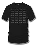 Mustang fronts t-shirt - 2X, Mustang all years - Wicked Metal, Black, XX-Large