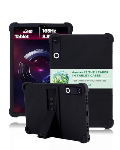 Étui Lenovo Legion Tab Gen 5 8,8" noir en silicone avec support