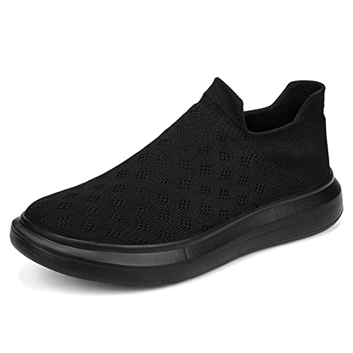Tênis masculino de tecido de malha, sapatos leves não tecidos antiderrapantes para viagens ao ar liv