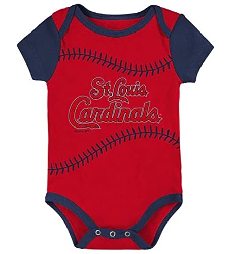 Vf St. Louis Cardinals Stitches Infant Creeper Bodysuit - Red (Red, 0-3 Months) #TOP7