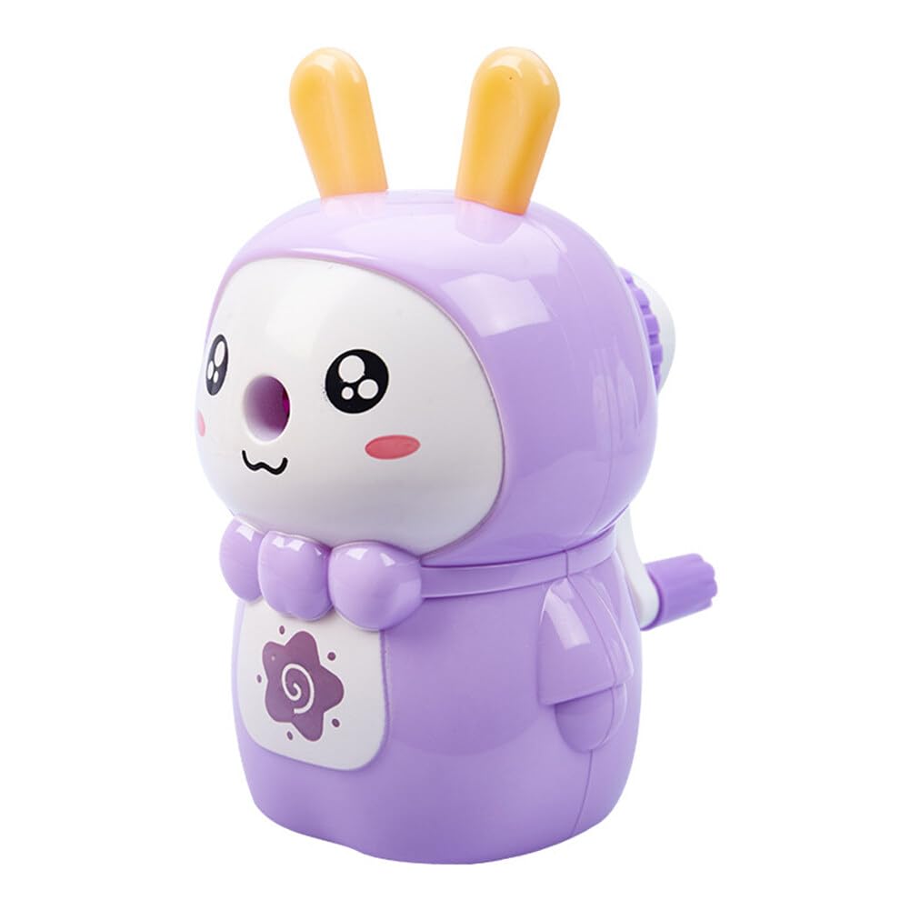 Cute Bunny Manual Pencil Sharpener – Heavy Duty, 2-in-1 Design For School, Office & Art | Adjustable For 7–12mm Pencils - View #2