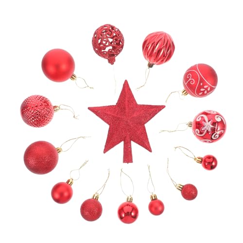 Coffret cadeau de Noël PRETYZOOM : 101 décorations et petites boules pour sapin