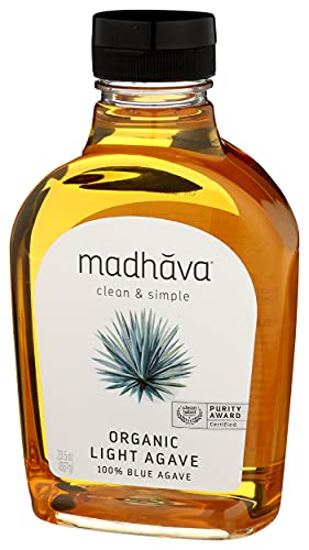 image for Madhava Agave Nectar, Organic Light, 23.5 oz, 1.46 Pound (Pack of 1)