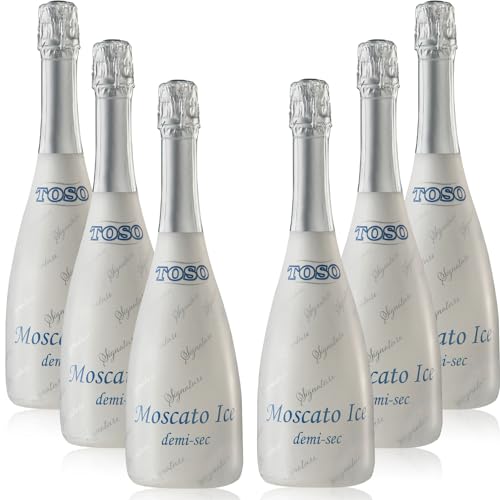 Toso Moscato Ice - Demi-sec Vino Spumante di Qualità del Tipo Aromatico - 6 x 0.75L