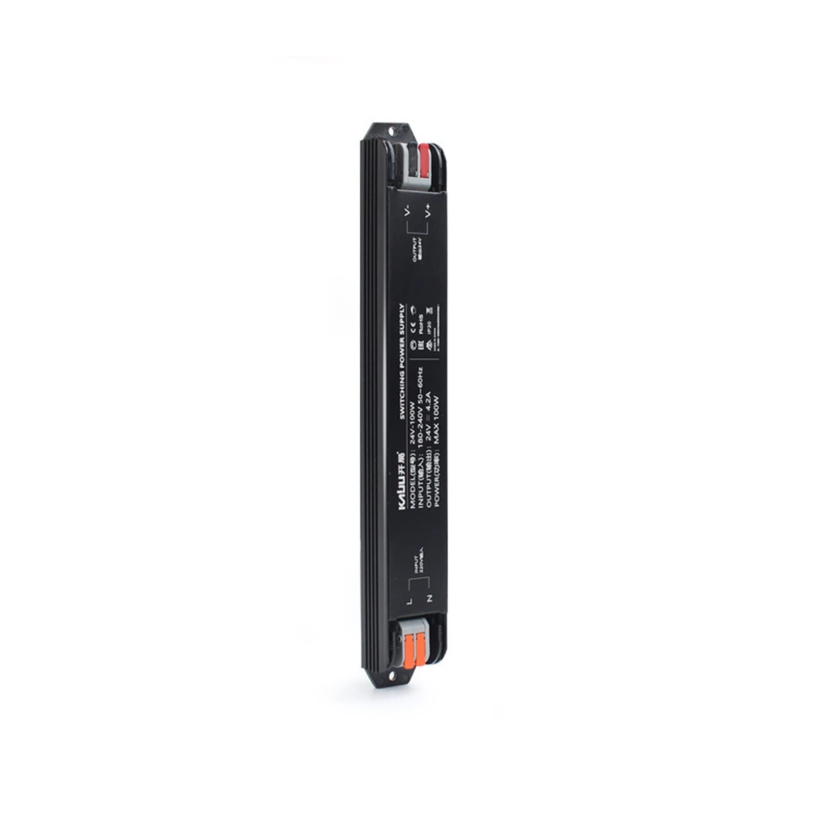 Lampe linéaire LED ultra-mince, transformateur d'alimentation 220V 24V pour caisson lumineux