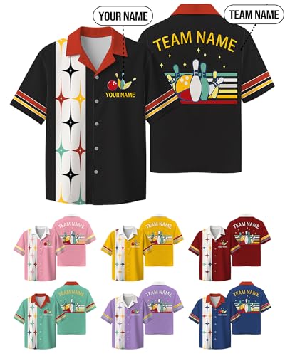 Custom Bowling Shirts for Men Women Customized with Name Personalized Bowling Jersey Short Sleeve for Team Gift Unisex S-4XL3