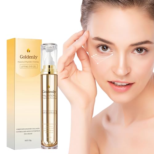Suero para Ojos con Cafeína, Serum Roll-On para Contorno de Ojos, Crema para Ojos de Cafeína con bola de masaje de 360 °, Suero rodillo de Ojos, Hidratante Eye Cream para Hombres y Mujeres, 25 g