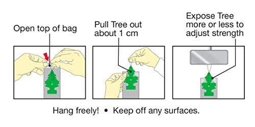 Little Trees U6P-67332 Air Fresheners Car Air Freshener. Hanging Tree Provides Long Lasting Scent thumb #7