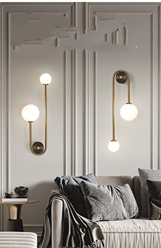 Aplique de pared moderno con bola de cristal para iluminar el salón 3