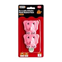 GRIPPA Self Adhesive Elephant Hooks, Removable Sticky Hooks, Holds Up to 2kg