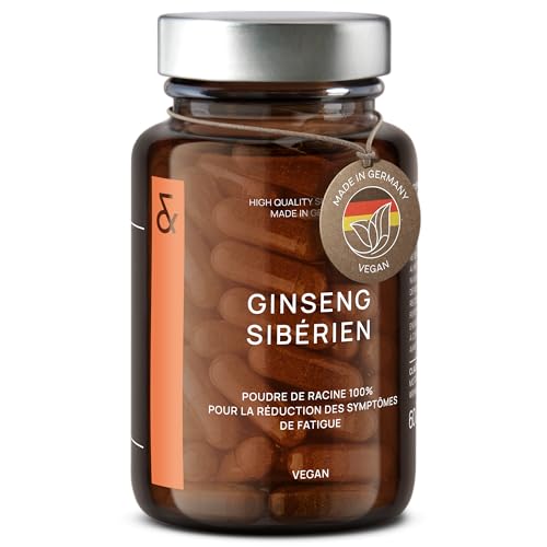 Ginseng Sibérien Extrait 900mg d'Éleuthérocoque en Poudre pour l'Énergie au Quotidien