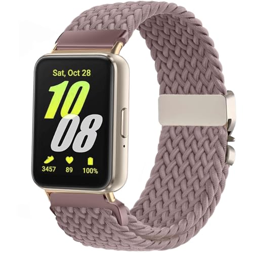 VELULYX Nylon trenzado correa compatible con Samsung Galaxy Fit 3, correa elástica para Samsung Galaxy Fit 3 SM R390 Herren Damen