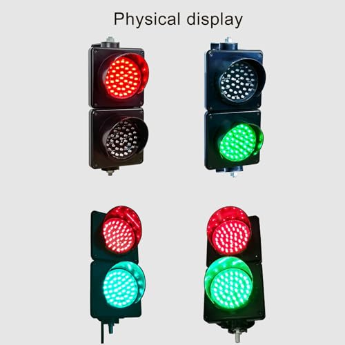 Semáforo LED de 100 mm con control remoto y luz roja verde de 24V para pared 3