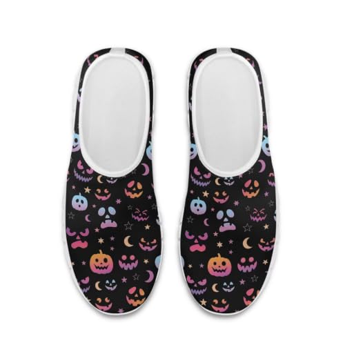 Image of Floral Sneakers for Women Colorful Art Shoes for Women Slip On Casual Work Shoes