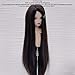BJD Doll Hair, Soft High Temperature Silk Doll Hair Synthetic Hair Extensions Doll Wig for 7 to 8in Doll (Black)
