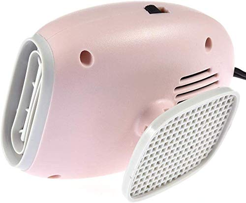 TOTMOX 12V 150W 2-in-1 Autowärme/Kühlung Heizlüfter, Zigarettenanzünderstecker Multri Funktion Lüfter Heizung Entfroster, Schwarz/Rosa