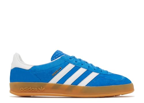 adidas Men's Gazelle Indoor Sneaker, Blue Bird/Cloud White/Blue Bird, Size 9.5