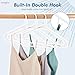 HOUSE DAY White Plastic Hangers 60 Pack, Clothes Hangers with Non Slip Hooks, Durable & Space Saving Coat Hanger, Light-Weight Clothing Hanger, Perfect Closet Organizer for Everyday Use