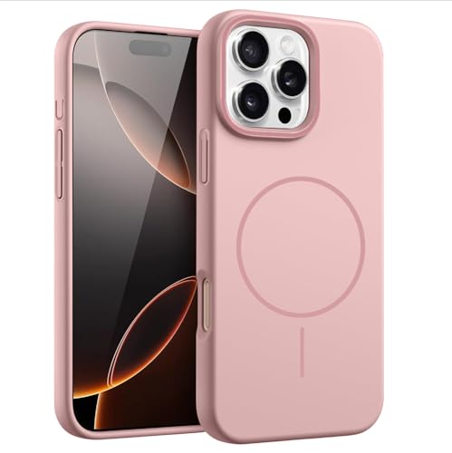 Coque iPhone 16 Pro Max rose rigide mince : fini les rayures avec MagSafe
