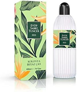 Eyüp Sabri Tuncer Beyaz Cay Kolonya Eau de Cologne "White Tea" Fragrance Water 400 ml - PET BOTTLE