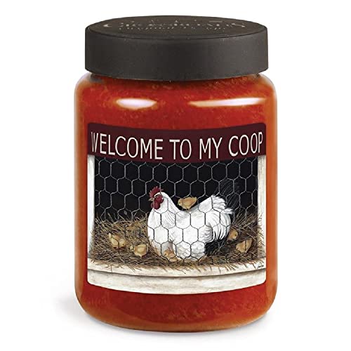 Crossroads Ccr-Ds546 Welcome To My Coop Cranberry Cider Jar Candle, 26 Oz #TOP22