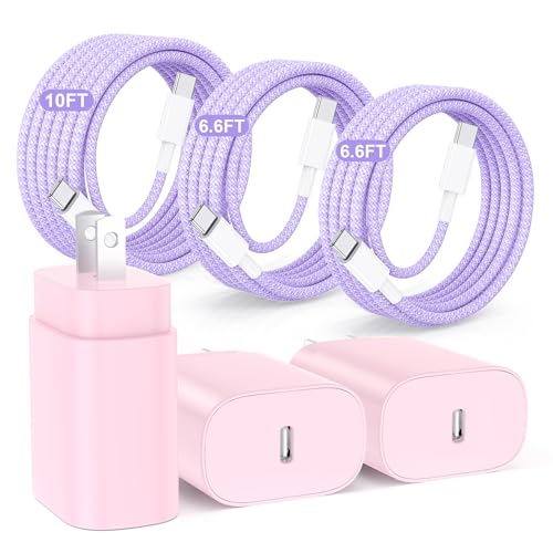 Chargeur USB C 25W Hzevn pour Samsung S25 et iPhone 17 en lot de 3