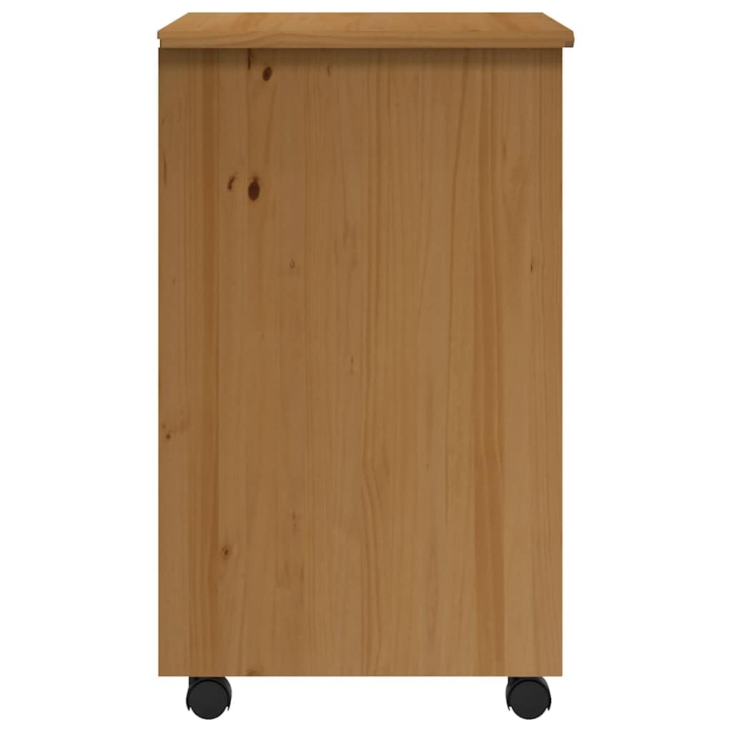 Armadietto con 6 cassetti, in legno massello di pino, 53 x 39 x 65,5 cm, per ufficio, soggiorno, organizzatore
