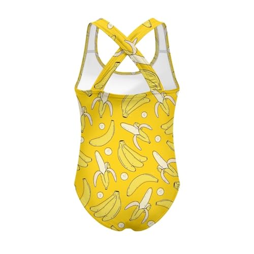 Girls One Piece Bathing Suits 5-14 Years Old Cross Strap Swimsuit Tummy Control Summer Swimwear2