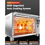 Nuwave Bravo XL Pro Air Fryer Toaster Oven, Improved 100% Super Convection, Quicker & Crispier Results, 100 Presets, Multi-Layer Even Cooking, 50-500F, Smart Probe, PFAS Free, 30QT, Stainless Steel - Image 3