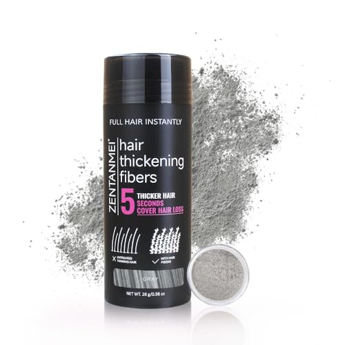 Zentanmei Hair Fibers For Thinning Hair For Women All-Natural Hair Building Fibers 0.98 Oz Hair Volume Powder Bald Spot Cover Up For Men & Women cover