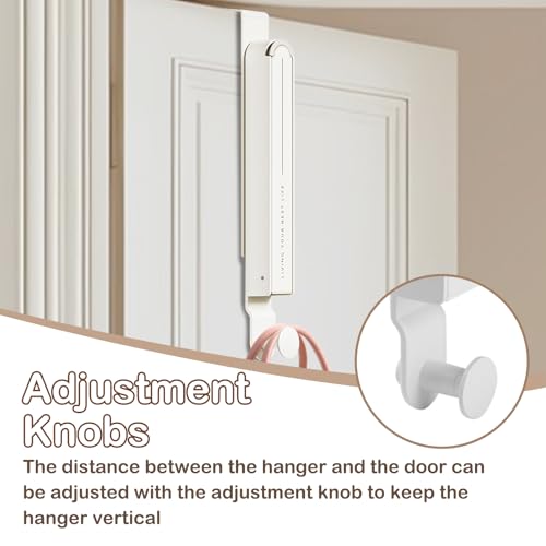 Over The Door Hooks Hanger, 2 Pack Folding Clothes Drying Rack, Portable Extensible Over Door Towel Racks with 6 Groves,Space Saving Laundry Hanger Dryer Rack by Yowmina - Image 5