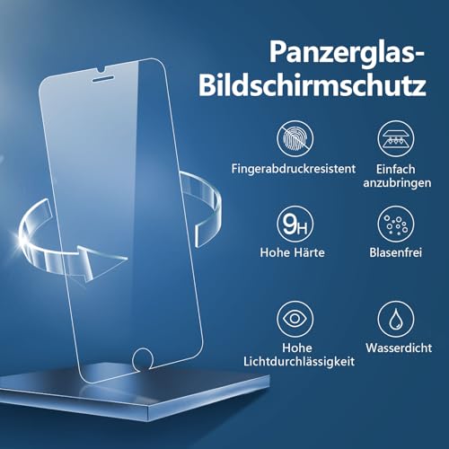 Panzerglas für iPhone 7 Plus und iPhone 8 Plus – 2 Stück von New’c