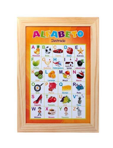 Painéis Sala De Aula Alfabeto Ilustrado Portugues Med. 38x50cm - Fundamental