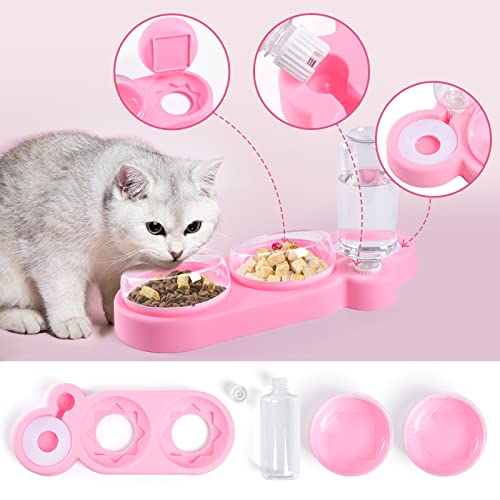 RUJOI Petlibro 3-in-1 Automatic Cat Feeder and Water Dispenser Set - Convenient and Clean, The Perfect Solution for Your Feline Friend\'s Food and Hydration Needs!
